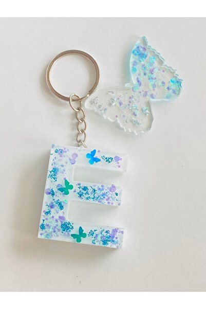 Ustaeller هدية سلسلة المفاتيح حرف E