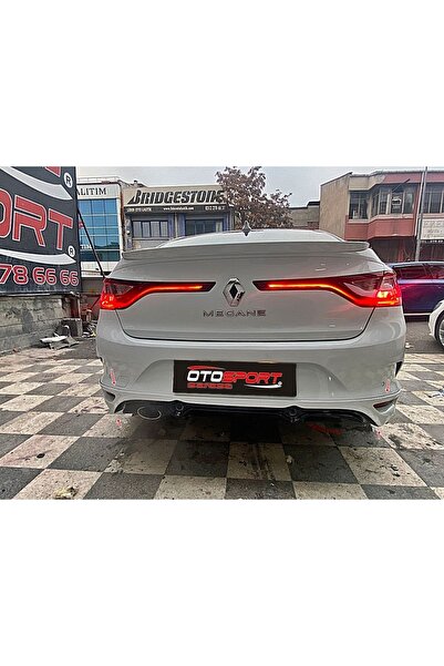OTOSPORT Renault Megane 4 Sedan Arka Tampon Eki Fiberglass Boyasız