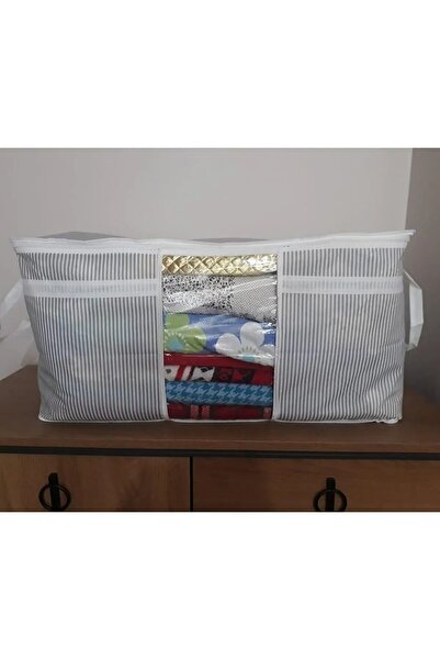 Özlem Toys 4 Adet 1.sınıf Geniş Hacim Pencereli Yorgan Yastık Kıyafet Hurç Düzenleyici 75x40x40