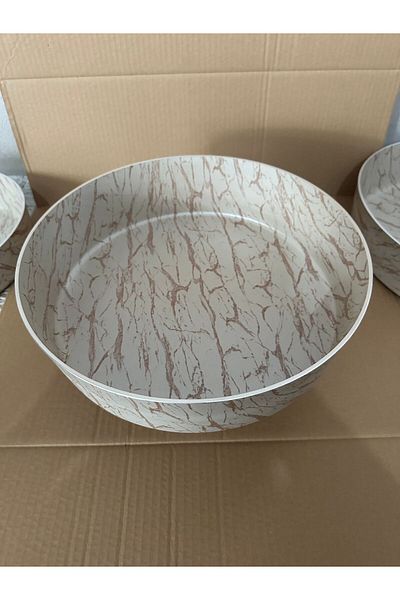 LeesHome 28 Cm Light Brown Deep Granite Oven Tray Set