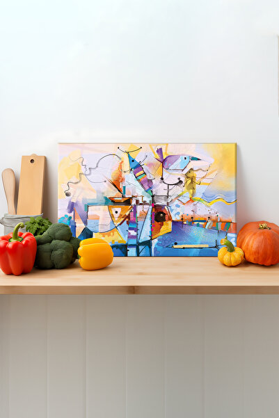 Rosyvien لوح تقطيع زجاجي للرسم الفني، بأرجل من السيليكون، وطاولة تقطيع للعرض،...