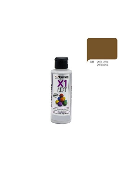Polisan X1 Art Multisurface Hobi Boyası Koyu Kahve 120ml