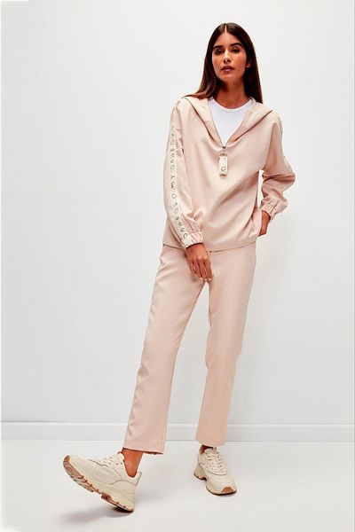 Muni Muni ADR Stripe Detailed Tracksuit Set - Powder