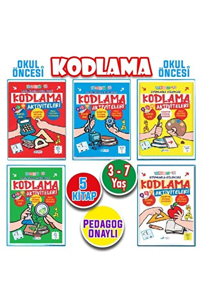 Oscar Yayınları Okul Öncesi Etkinlik Kitapları Aktivite Eğitici Kitaplar 20 Kitap-çizgi Matematik Ingilizce Kodlama