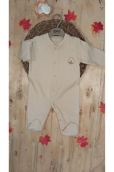 Flexibaby Organic Flexi Jumpsuit - Baby Full Snap Booties