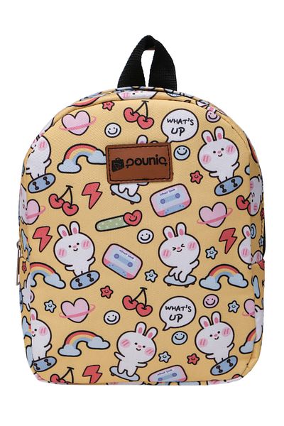 pouniq Cute Rabbit Patterned Backpack for 0-6 Years Old Children - Compatible with Kindergarten and Nursery