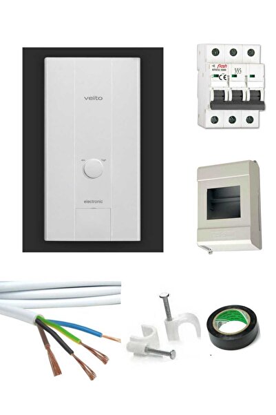 Blue E 380 volt 3 faz Ani Su Isıtıcı 21 Kw - Merkezi Sistem 4MT KABLOLU TAM TAKIM SET