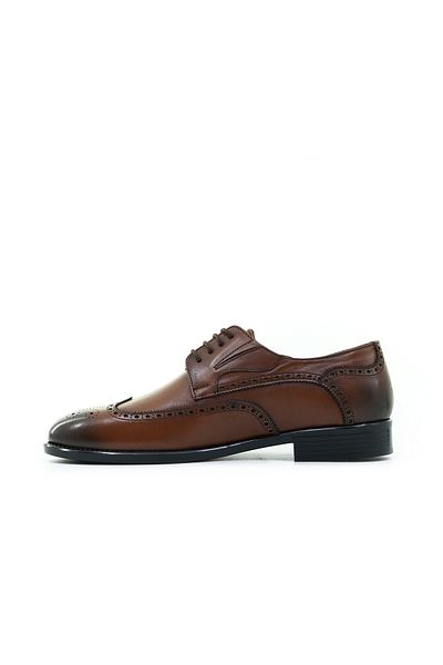 Pierre Cardin حذاء يومي كلاسيكي من الجلد الطبيعي للرجال - بيير كاردين (40-44) 24Y 63576 M طابا