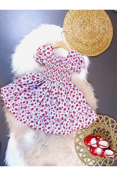 krm kerem bebe Strawberry Summer Girls' Dress
