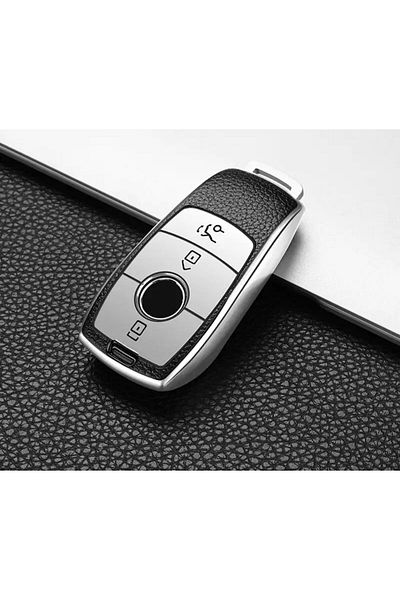emii auto spare parts Mercedes B C E Class C180 C200 Glc Cla Cle Amg Gls Gla W205 W213 W222 Compatible Key Case Cover Gray