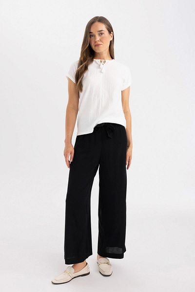 DeFacto Capri-Culotte aus Crinkle-Viskose mit weitem Bein - C9565AX24SM