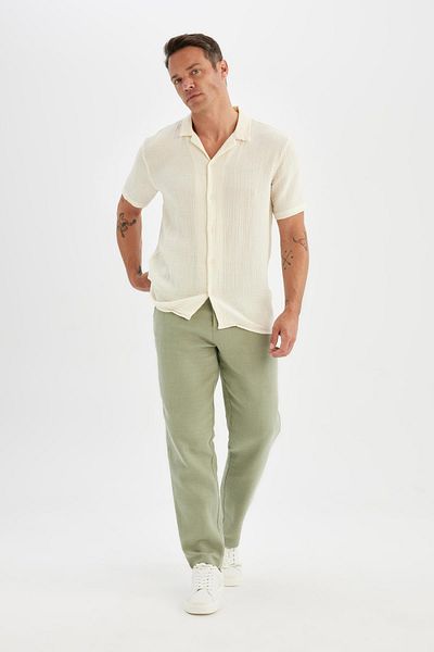 DeFacto Bequem geschnittene Baumwollhose - D2972AX24SM
