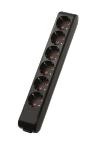 VİKO Multi-let 6-Piece Grounded Terminal Child Proof Black Socket