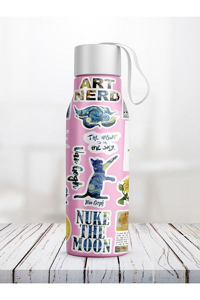 AR Sticker - Set de autocolante pentru tabletă pentru laptop cu tematică V-Gogh 5