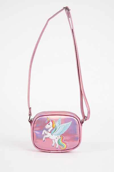 DeFacto Чанта за през рамо с еднорог от изкуствена кожа за момичета D3323A8Ns