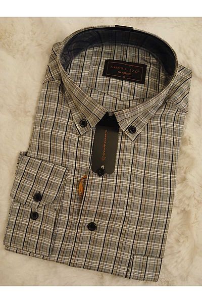 LUSSOLİFE Men's Long Sleeve Checkered Summer Shirt - Classic