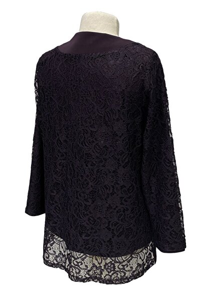 Giyinen Mağazaları Βραδινό Σετ Μητέρας με Μπουφάν Plum Fate