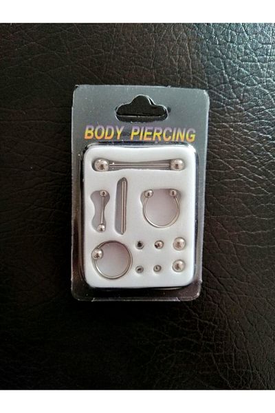 AyçaSilver Surgical Steel Piercing Set