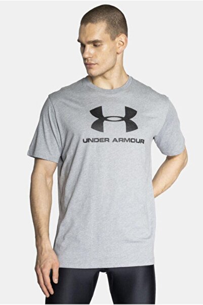 Under Armour SPORTSTYLE LOGO ERKEK GRİ TİŞÖRT