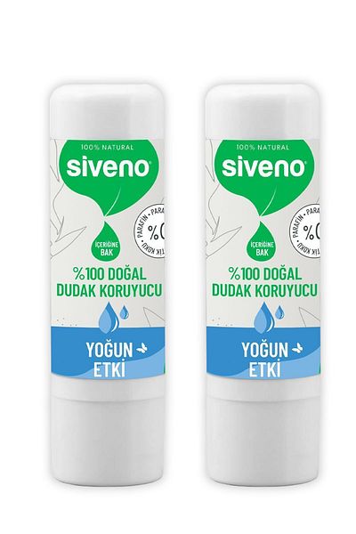 Siveno 100% Natural Lip Protector Intensive Effect Lipbalm Cream Moisturizer Shine Repair 6 G 2 X Pieces