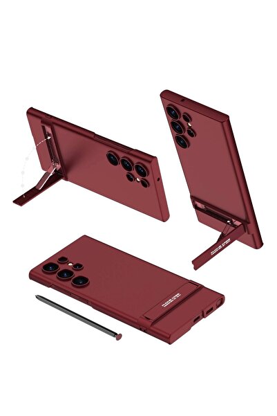 SBY TEKNOLOJİ حافظة متوافقة مع هاتف سامسونج S24 Ultra مع حامل عمودي لحماية ال...