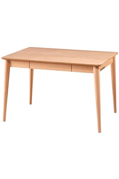 Masifart Cycnus 110 Lik Retro Çalışma Masası Cilasız Ham Ahşap