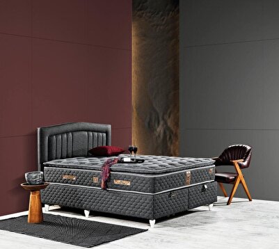 Mobilya Dükkanım Kayra 180X200 Çift Kişilik Yatak, Baza, Başlık Seti EY2010