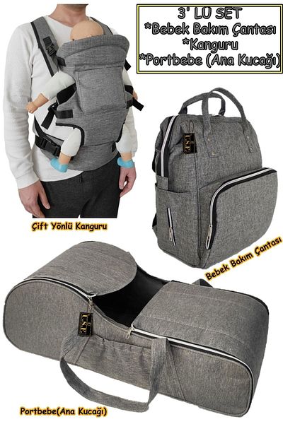 USF Carrycot Baby Carrier Bidirectional Baby Carrying Kangaroo Baby Care Bag Set of 3