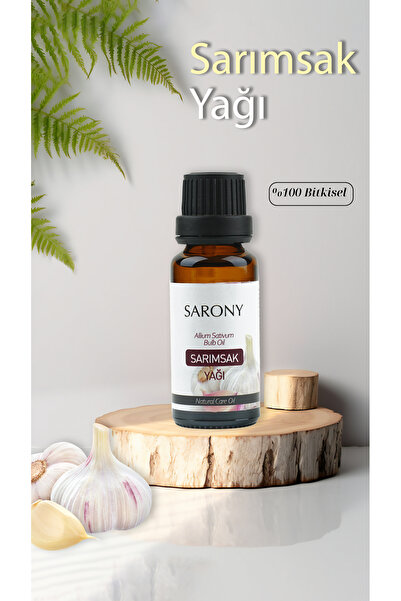 Sarony %100 Doğal Soğuk Sıkım Sarımsak Yağı 20ml - Saç Bakım ve Cilt Bakım Yağı