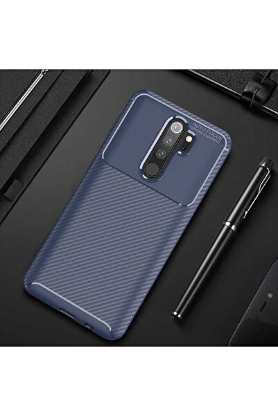 halkhouse Xiaomi Redmi Note 8 Pro Kılıf Negro Silikon Karbon İz Yapmaz Kapak
