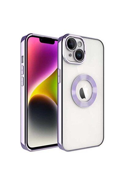 AQUA AKSESUAR Apple  iPhone 14 Uyumlu Logo Gösteren Kamera Korumalı Renkli Ta...