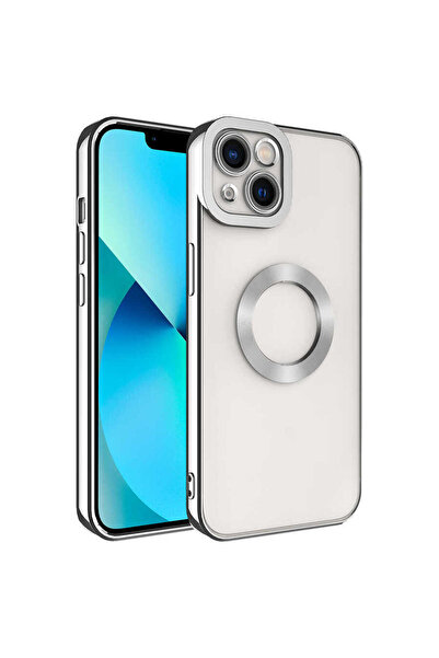 AQUA AKSESUAR Apple  iPhone 14 Uyumlu Logo Gösteren Kamera Korumalı Renkli Ta...