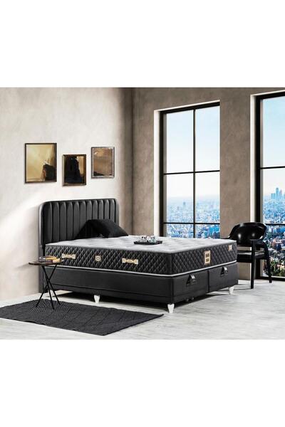 Mobilya Dükkanım Borjan 140X190 Çift Kişilik Yatak, Baza, Başlık Seti EY2008