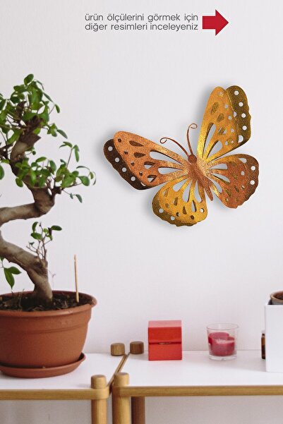 Doreline Doreart Butterflies Metal Duvar Tablosu, Ev Ofis Duvar Panosu