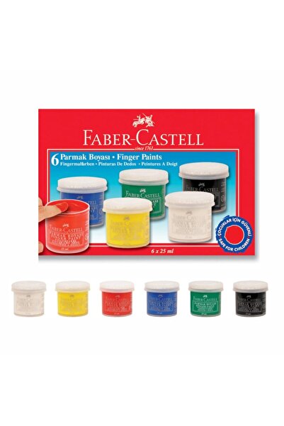 Faber Castell Faber 6 Renk Parmak Boyası Şişe 160402