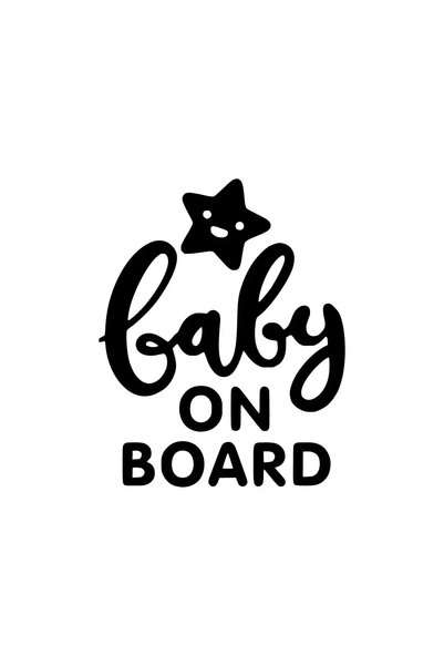 Generic Brand Star Patterned Baby On Board Foil Sticker - Auto Motor Laptop W...