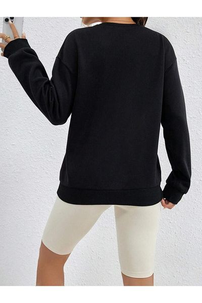 LAND MODA Hanorac Oversize Imprimat Brooklyn - Marime Mare