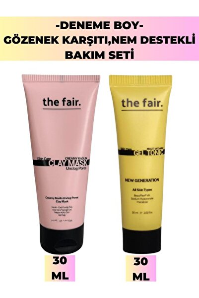 the fair. the fair. Deneme Boy Gözenek Karşıtı Nem Destekli Bakım Seti