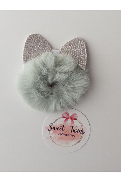 Sweet twins accessories إبزيم للأطفال من القطيفة بتفاصيل حجر ميكي