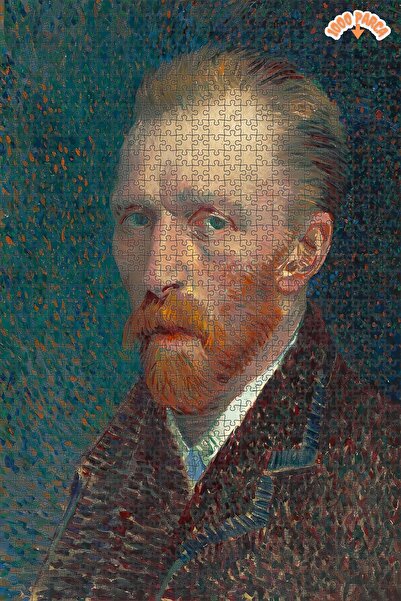 Teona Ahşap Otoportre Van Gogh Dekoratif Çift Katlı Çerçeveli Asılabilir Ahşa...