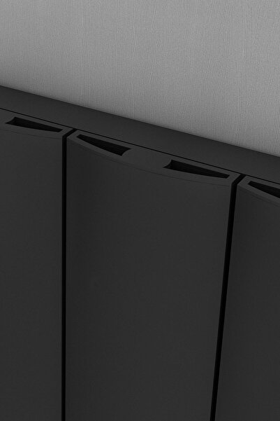 Sanica Antrasit Alüminyum Dikey Single Simetrik Dizayn Radyatör 512 X 1800 mm