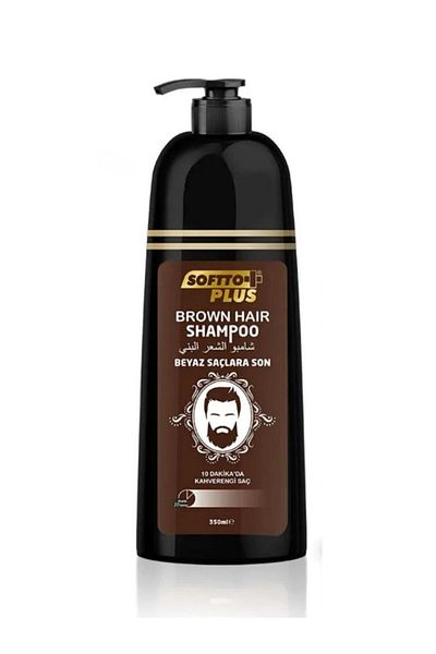 Softto Plus Brown Shampoo - For Coloured Hair with Gray and White Destroyed and Real Color