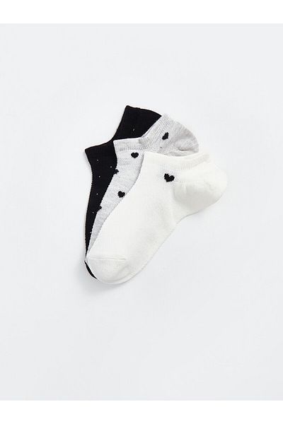 LC Waikiki LCW Patterned Women's Booties Socks - Pack of 3