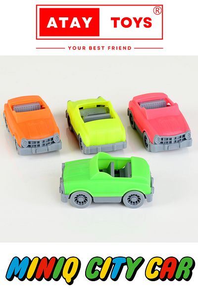 ATAY TOYS لعبة سيارة ميني سي سي سي كابريو نيون 12 قطعة