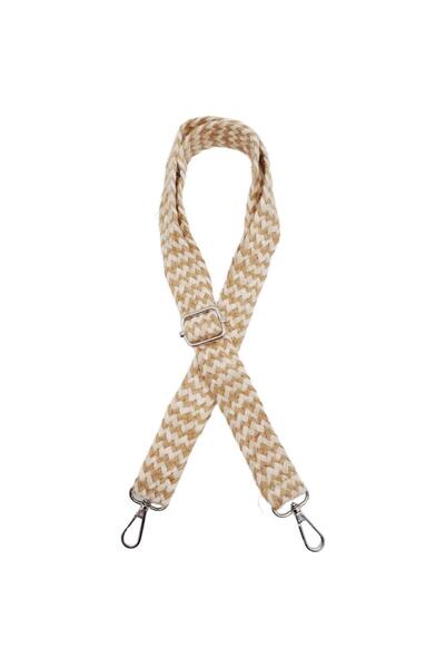 angel çanta aksesuar Geantă Angel cu dungi Bej - Coloană de iută 120x3 cm, Ac...