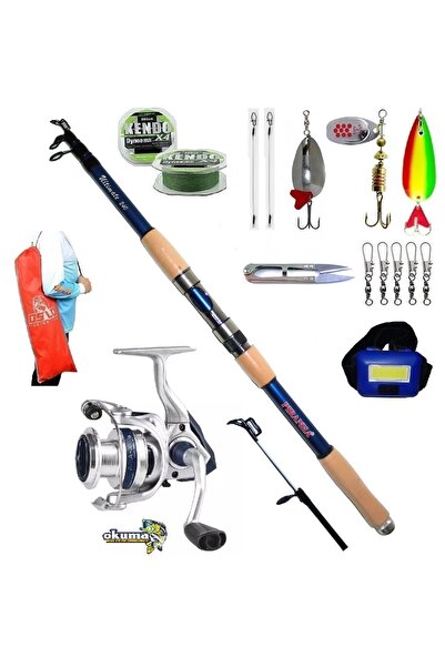 Okuma Aria-3000a Piranha Ultimate 210cm 50-100gr Turna Spin Olta Takımı Seti