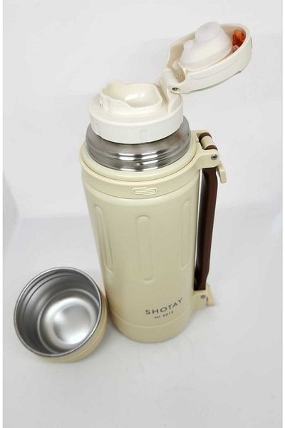 Shotay Take Trip ST-8255 1200ml Water Bottle Cream - Brown