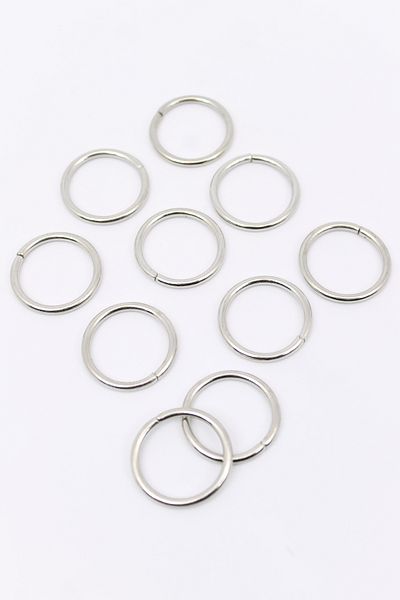ERDAL DERİ 2.5cm Metal Colored 10 Pieces Round Ring