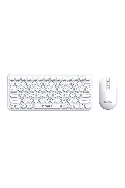 Piranha 2382-B Kablosuz Türkçe Q Klavye Ve Mouse Seti / Bluetooth & 2.4g / Windows - Macos/ios - Android