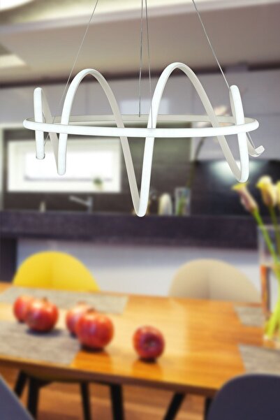 Begüsa Motive 3 Renk Ledli Avize Beyaz 50.lik